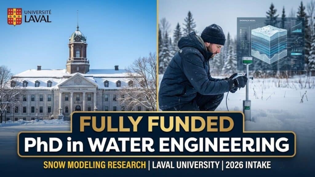 PhD Position in Water Engineering 2026 | Laval University